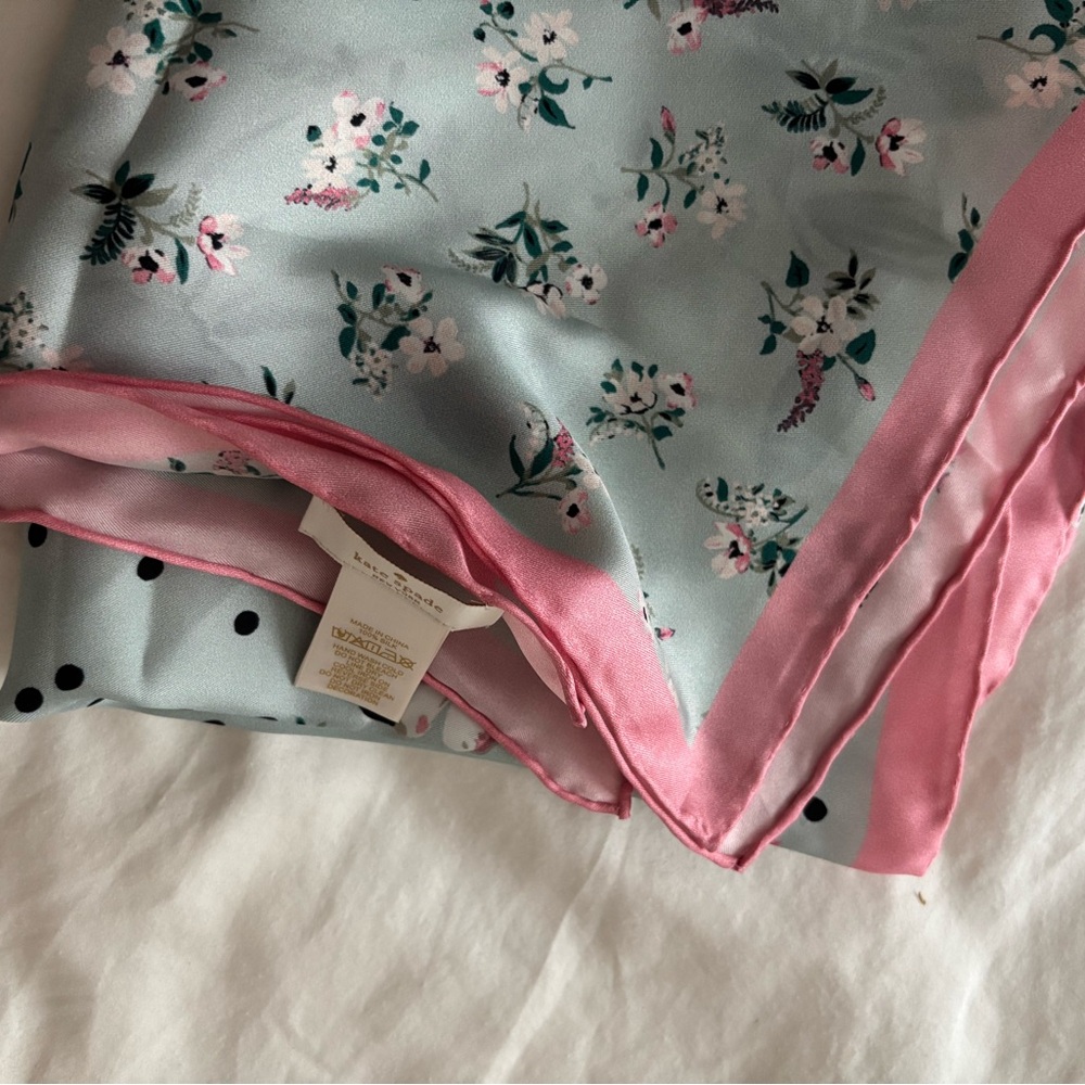 Kate Spade silk floral scarf